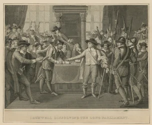 Oliver Cromwell Dissolves the Long Parliament