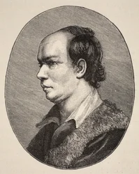 Oliver Goldsmith, illustration from The Church of England: A History for the People by H.D.M. Spence-Jones