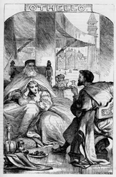 Othello, the Moor of Venice - Illustration in Completes by William Shakespeare 1866 - The illustrations and general form of this edition are borrowed from Cassell