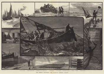 Our Fishing Industries, the Yarmouth Herring Fishery (engraving)
