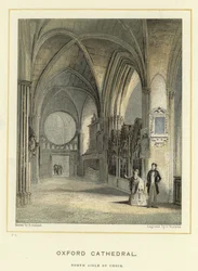 Oxford Cathedral, North Aisle of Choir