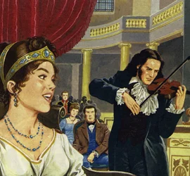 Paganini became court conductor at Lucca and composed the sonata Napoleon