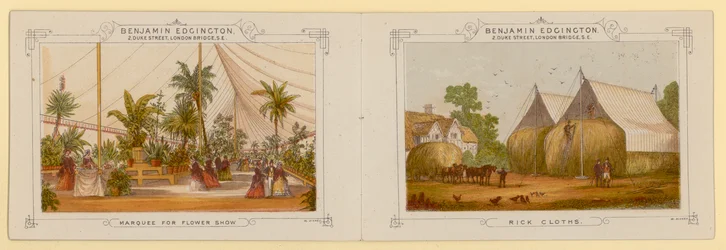 Page from Catalogue of Tents from Benjamin Edgington of Southwark, London