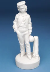 Parian figure of a Rugby School boy (ceramic)