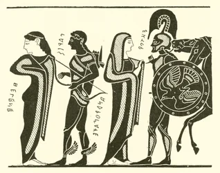 Paris, Helen, Hector, and Andromache