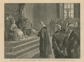 Peers and Commoners Presenting the Patriotic Address to the Queen on the Eve of the Crimean War