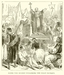 Peter the Hermit Preaching the First Crusade