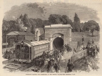 Pneumatic Railway for Passengers at the Crystal Palace