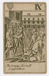 Popish Plot Playing Card