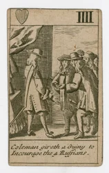 Popish Plot Playing Card