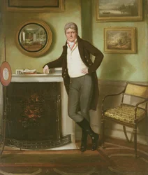 Portrait of George Henckell in his Study