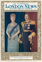 Portrait of King George V (1865-1936) and Queen Mary (1867-1953) from The Illustrated London News, 4th May 1935