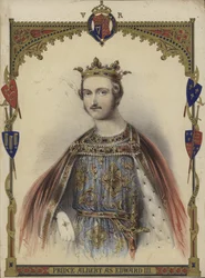 Portrait of Prince Albert as King Edward III