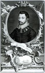 Portrait of Sir Francis Drake (engraved by Jacobus Houbraken)