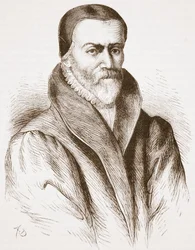 Portrait of William Tyndale (from an old engraving in the Bibliotheque Nationale)