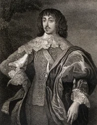 Portrait of William Villiers, Viscount Grandison, from Lodges British Portraits