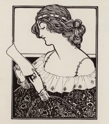 Portrait of a woman reading a letter