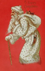 Postcard depicting Father Christmas, c.1900
