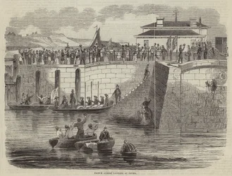 Prince Albert landing at Dover