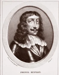 Prince Rupert, from an ancient engraving, engraved by de Ducarme