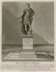 Privy Garden Westminster, Statue of King James II