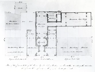 Proposed Floor Plan for the Egyptian Hall, Picadilly, 1810
