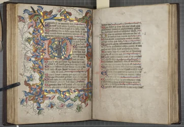 Psalter with Sarum Use Calendar, Fol 40 verso 41 recto, c.1425-75
