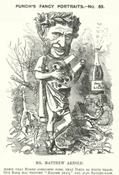 Punch cartoon: Matthew Arnold, English poet