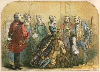 Queen Anne Touching Dr Johnson to Cure Him of Scrofula