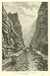 Railway in the Rocky Mountains, Canada