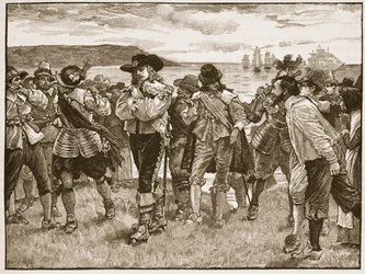 Reception of Viscount Wimbledon at Plymouth, Illustration from Cassell