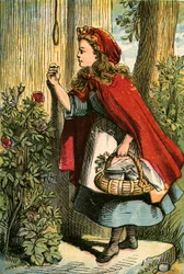 Red Riding Hood at her grandmother