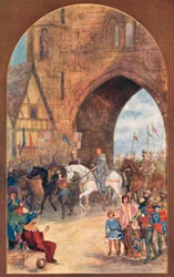 Richard II taken prisoner by Henry Bolingbroke brought to Chester