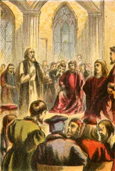 Ridley and Latimer before the Council