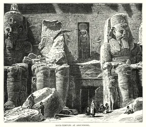 Rock Temples at Abousimbel (engraving)