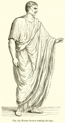 Roman Senator wearing the Toga