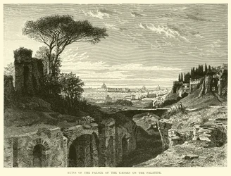 Ruins of the Palace of the Caesars on the Palatine