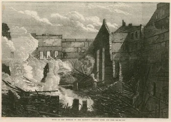 Ruins of the interior of Her Majesty