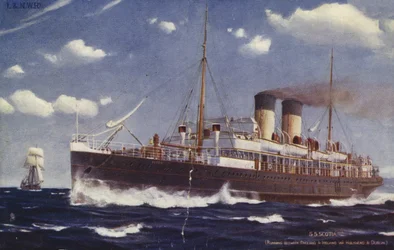 SS Scotia, Running between England and Ireland via Holyhead and Dublin