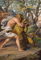 Samson Killing the Lion