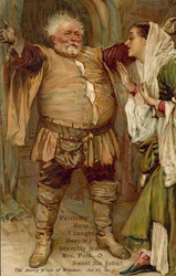 Scene from the Merry Wives of Windsor by William Shakespeare