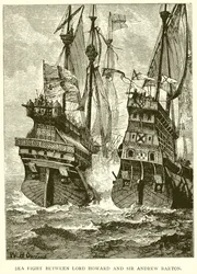 Sea Fight Between Lord Howard and Sir Andrew Barton