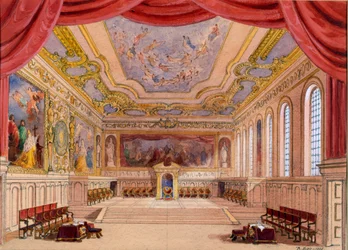 Set Design for The Merchant of Venice by William Shakespeare, 1858