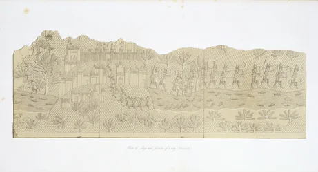 Siege and Plunder of a City, Koujunjik (plate 40) from Nineveh and its Remains by Austen Henry Layard published 1849