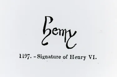 Signature of Henry VI