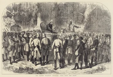 Sir Garnet Wolseley receiving News from the Front