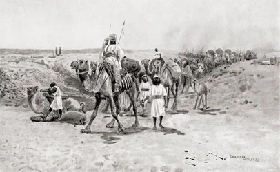 Solomon sends gifts to Hiram I, the Phoenician king of Tyre, from Hutchinson