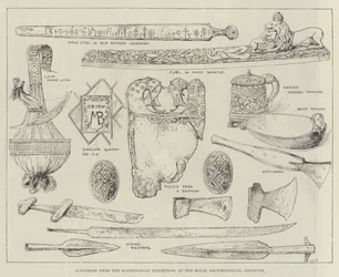 Specimens from the Scandinavian Exhibition, at the Royal Archaeological Institute