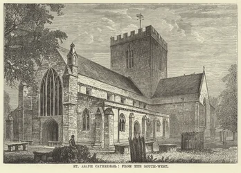 St Asaph Cathedral, from the South-West
