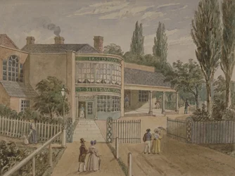 St Helena Tea-Gardens, Lower Road, Rotherhithe, c.1860